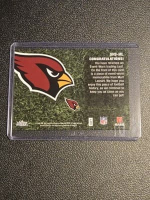 2006 Flair Showcase #SHS-ML Matt Leinart Showcase Stitches Jersey - Thumbnail 2