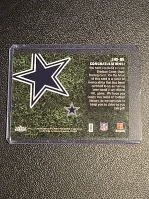 2006 Flair Showcase #SHS-DB Drew Bledsoe Showcase Stitches Jersey - Thumbnail 2