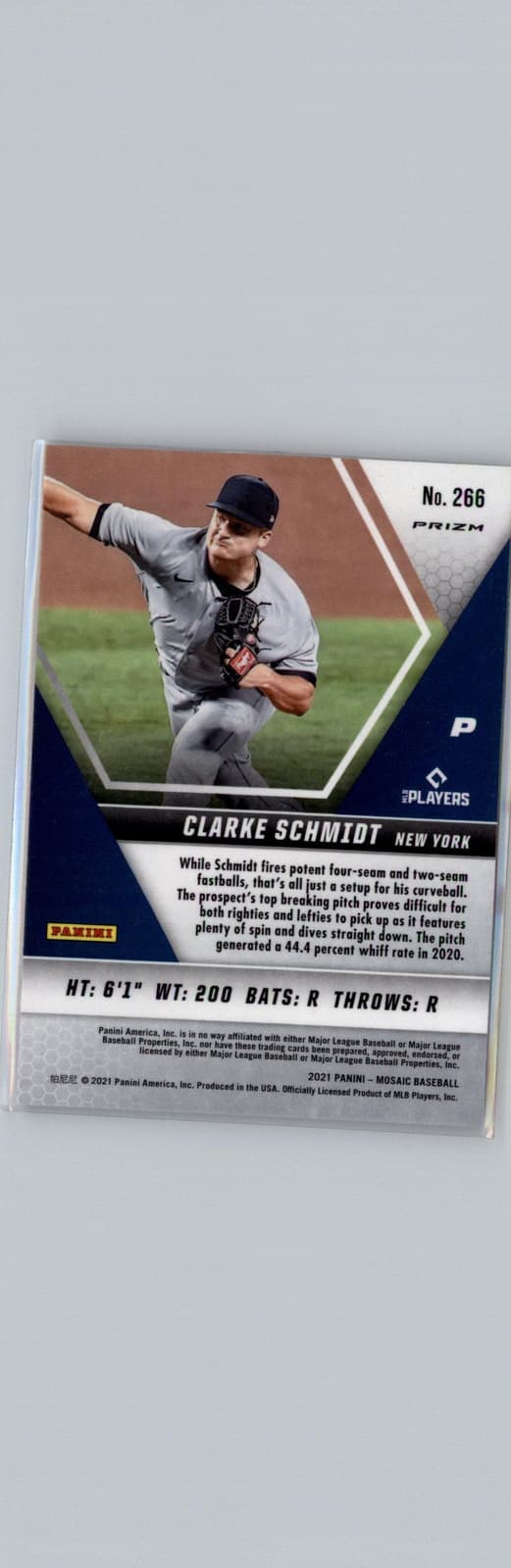2021 Panini Mosaic #266 Clarke Schmidt Mosaic New York Yankees - Thumbnail 2