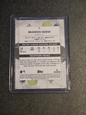 2022 Topps Inception #88 Brandon Marsh - Thumbnail 2