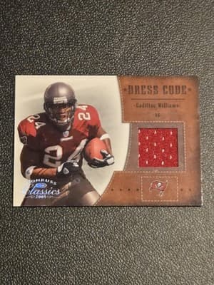 2005 Donruss Classics #DC-5 Cadillac Williams Dress Code Jerseys #/250 - Image 1