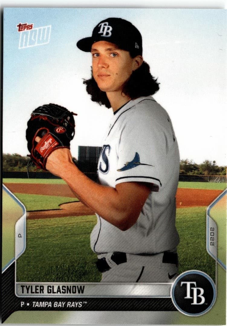 2022 Topps Now Road to Opening Day Tampa Bay Rays #OD-56 Tyler Glasnow - Image 1