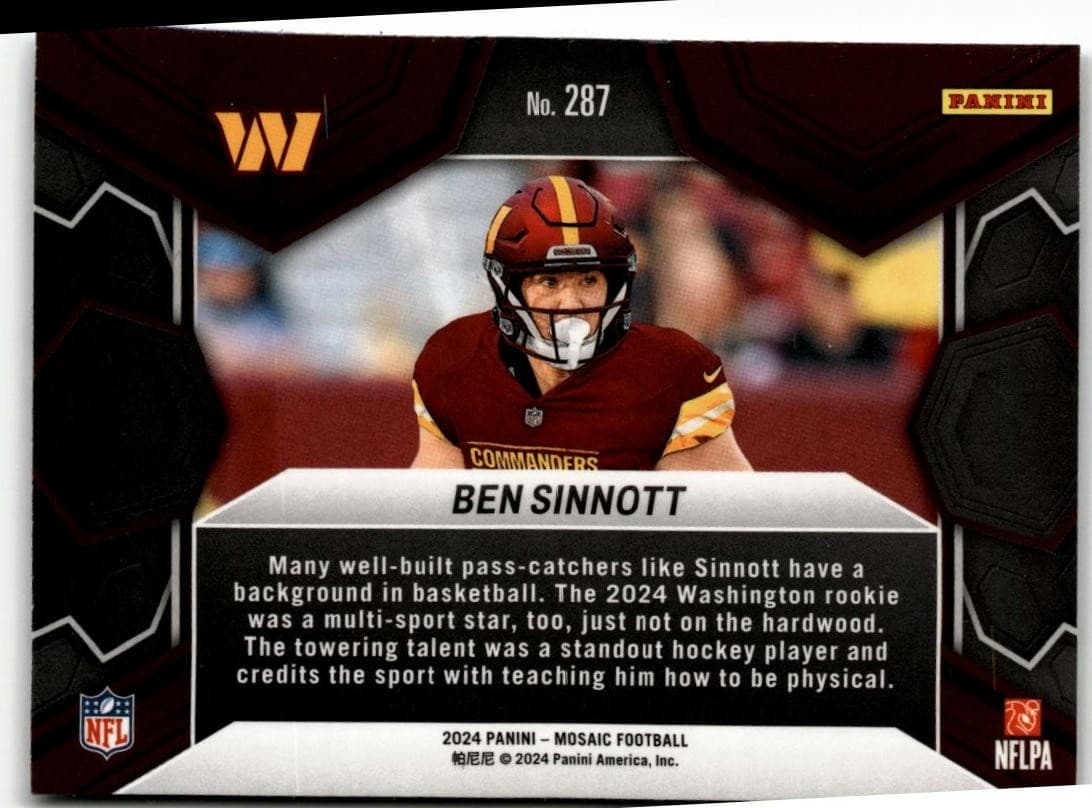 2024 Panini Mosaic #287 Ben Sinnott - Thumbnail 2