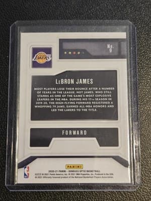 2020-21 Donruss Optic #9 LeBron James T-Minus 3...2...1 - Thumbnail 2