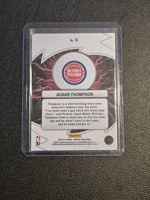 2023-24 Panini Mosaic #16 Ausar Thompson Thunder Road - Thumbnail 2
