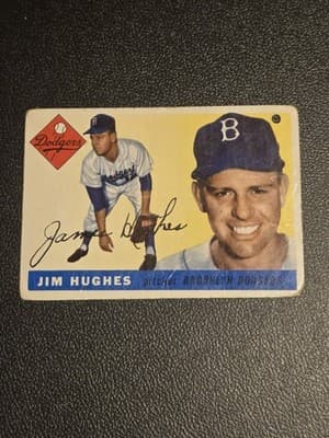 1955 Topps #51 Jim Hughes - Image 1