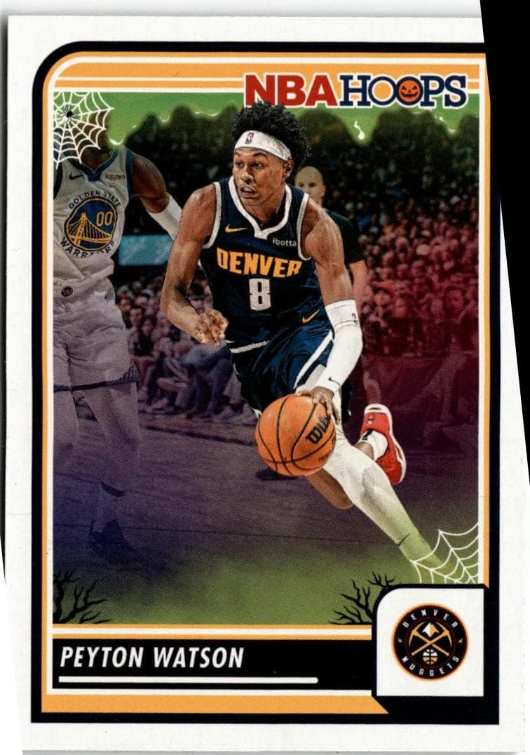 2023-24 Hoops Haunted Hoops #266 Peyton Watson - Image 1