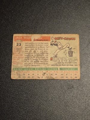 1955 Topps #23 Jack Parks - Thumbnail 2