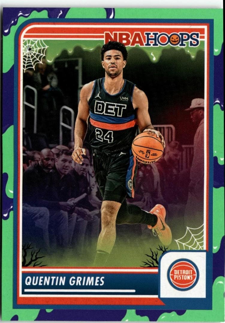 2023-24 Hoops Haunted Hoops #216 Quentin Grimes Slime - Image 1
