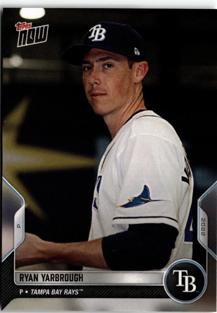2022 Topps Now Road to Opening Day Tampa Bay Rays #OD-58 Ryan Yarbrough - Image 1