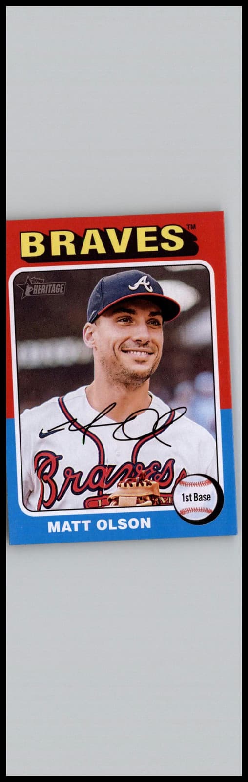 2024 Topps Heritage #440 Matt Olson Atlanta Braves - Image 1