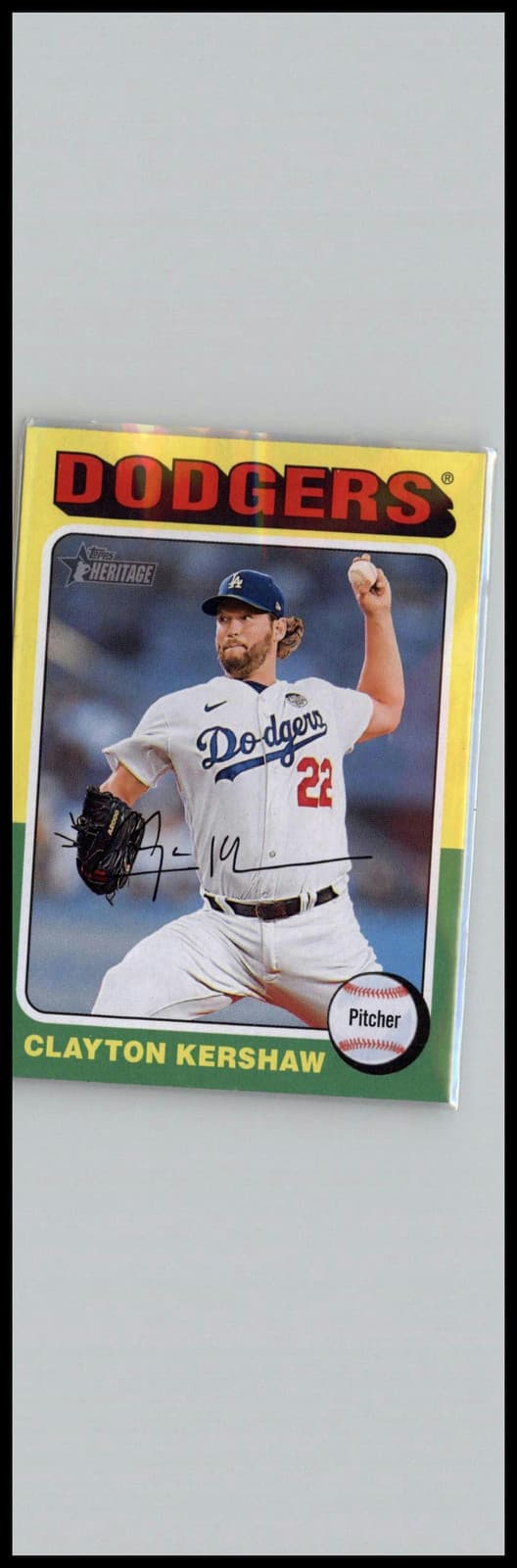 2024 Topps Heritage #386 Clayton Kershaw Los Angeles Dodgers - Thumbnail 2