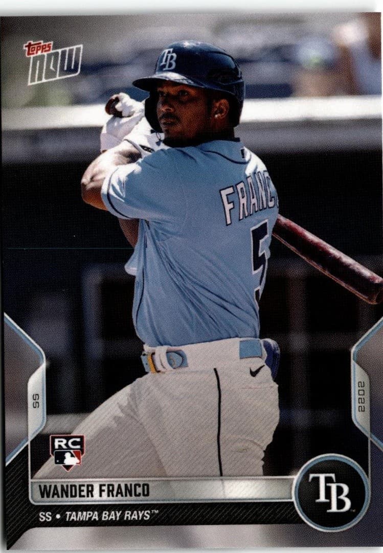 2022 Topps Now Road to Opening Day Tampa Bay Rays #OD-46 Wander Franco - Image 1