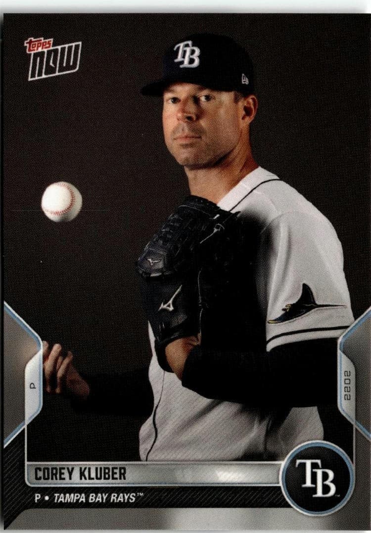 2022 Topps Now Road to Opening Day Tampa Bay Rays #OD-57 Corey Kluber - Image 1