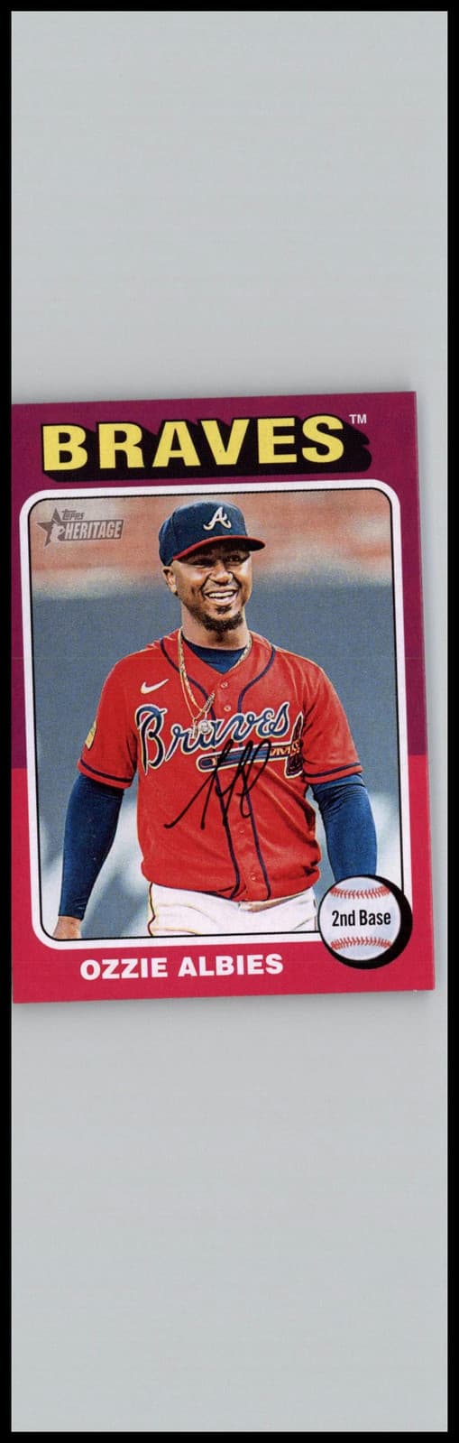 2024 Topps Heritage #345 Ozzie Albies - Image 1