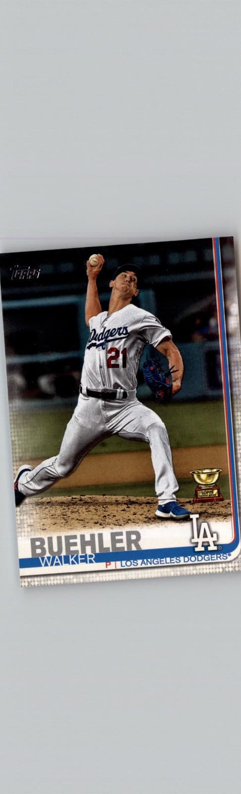 2019 Topps #445 Walker Buehler Los Angeles Dodgers - Image 1