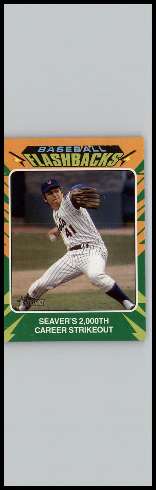 2024 Topps Heritage #BF-7 Tom Seaver Baseball Flashbacks New York Mets - Image 1