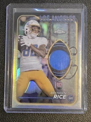 2024 Topps Chrome #CRR-BR Brenden Rice Topps Chrome Rookie Relics - Image 1
