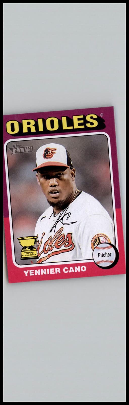 2024 Topps Heritage #121 Yennier Cano Baltimore Orioles - Image 1