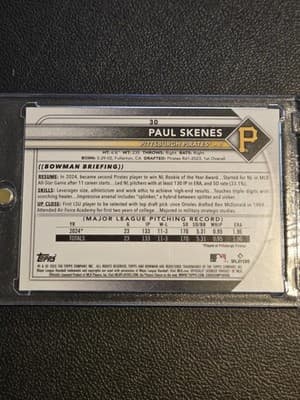 2025 Bowman #30 Paul Skenes - Thumbnail 2