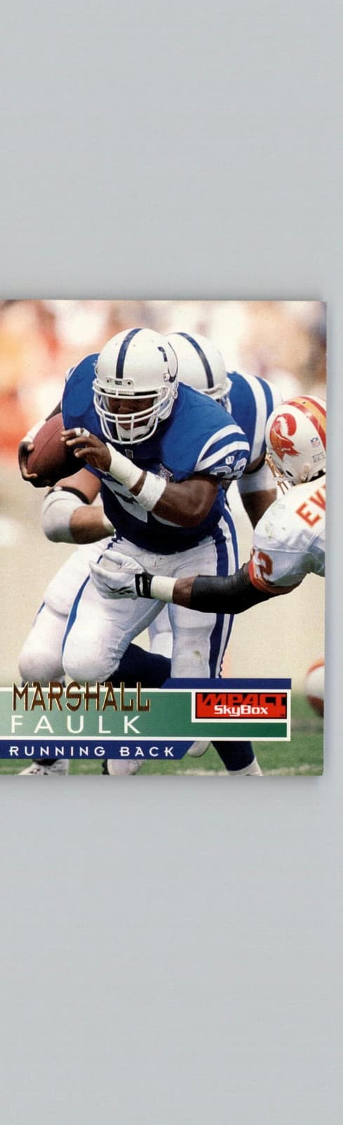 1995 SkyBox Impact #64 Marshall Faulk Indianapolis Colts - Image 1