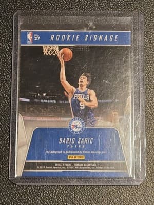 2016-17 Panini Threads #27 Dario Saric Rookie Signage #/199 - Thumbnail 2