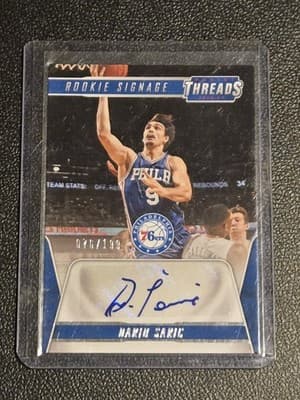 2016-17 Panini Threads #27 Dario Saric Rookie Signage #/199 - Image 1