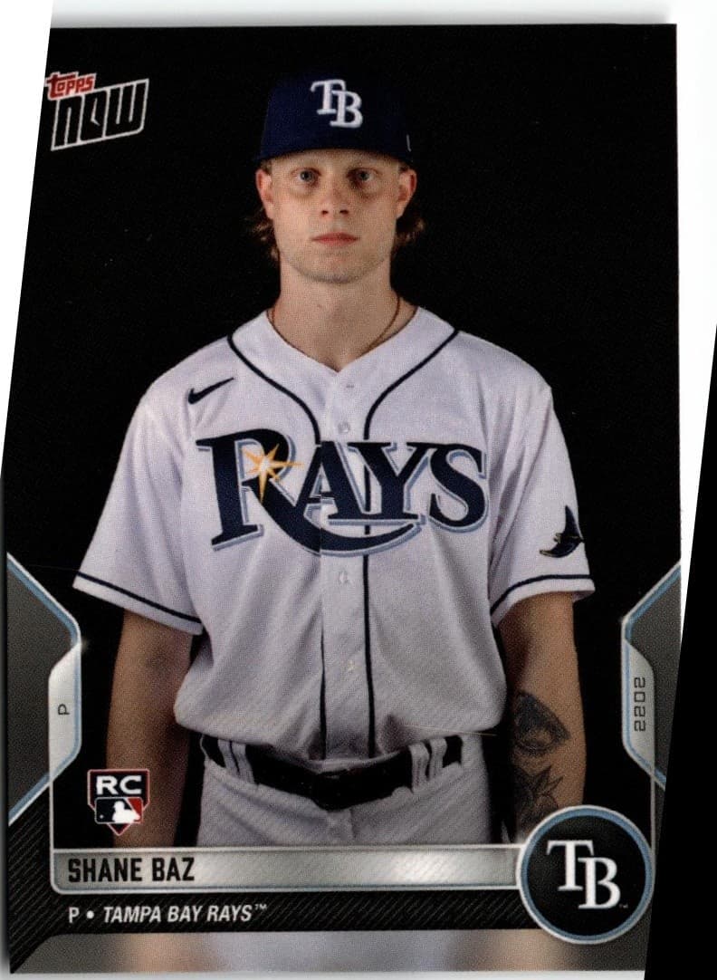 2022 Topps Now Road to Opening Day Tampa Bay Rays #OD-60 Shane Baz - Image 1