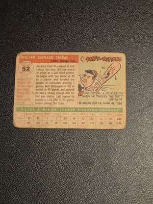 1955 Topps #52 Bill Tremel - Thumbnail 2