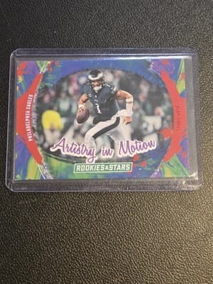 2024 Panini Rookies & Stars #AIM-JHS Jalen Hurts Artistry in Motion Longevity - Image 1