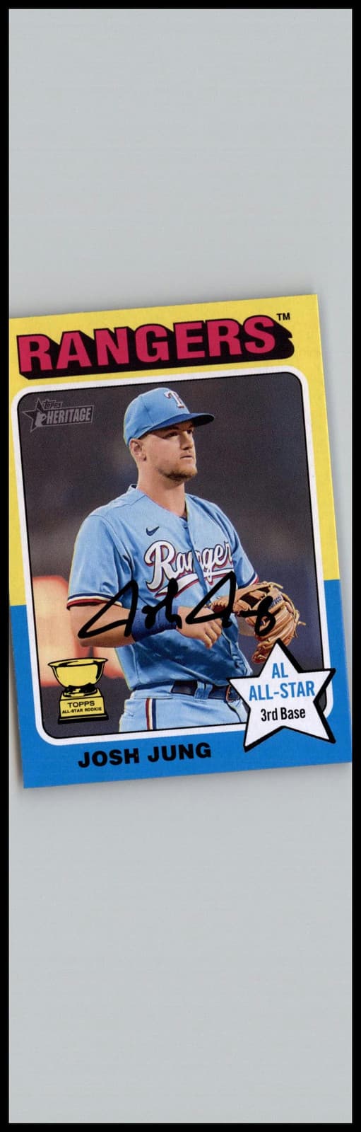 2024 Topps Heritage #298 Josh Jung Texas Rangers - Image 1