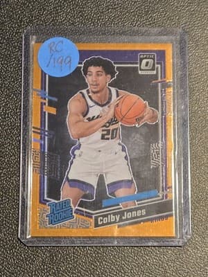 2023-24 Donruss Optic #246 Colby Jones Orange #/199 - Image 1
