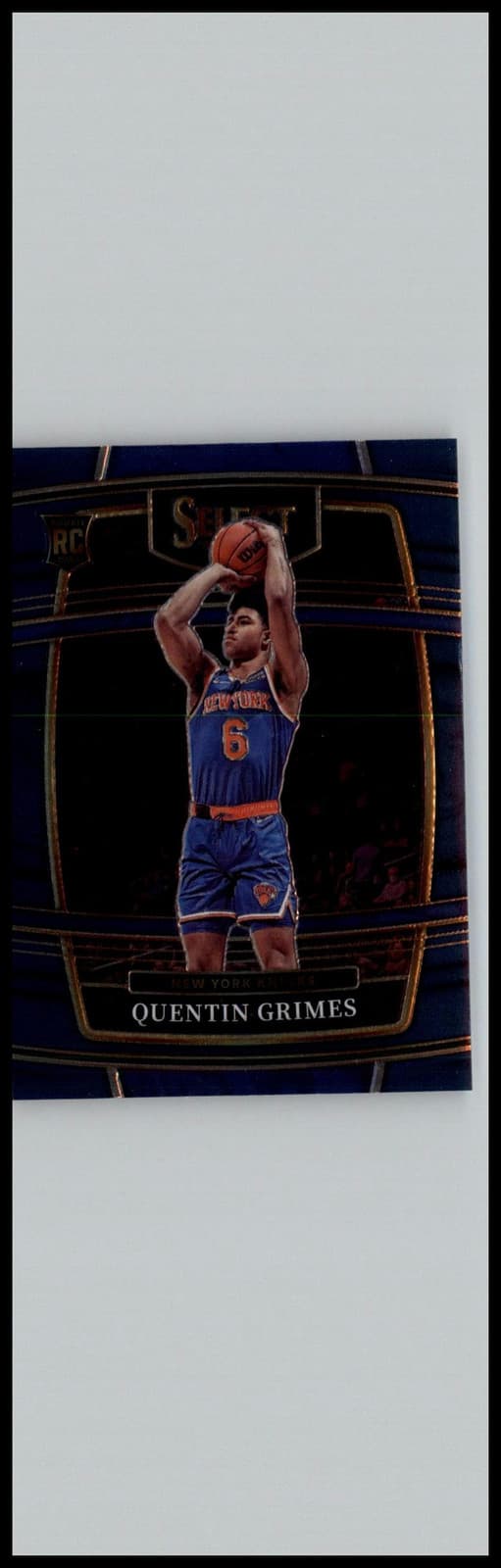 2021-22 Panini Select #24 Quentin Grimes Blue Prizms New York Knicks - Image 1
