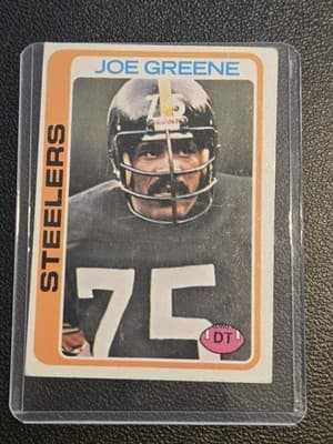 1978 Topps #295 Joe Greene - Image 1