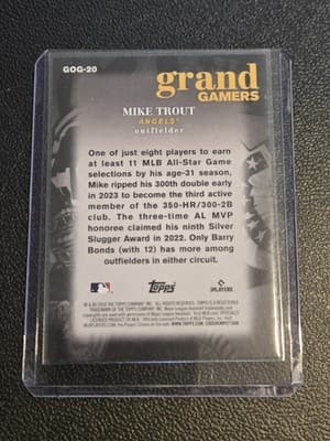 2024 Topps #GOG-20 Mike Trout Grand Gamers - Thumbnail 2