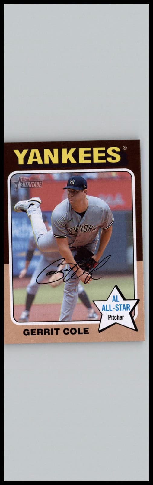 2024 Topps Heritage #331 Gerrit Cole New York Yankees - Image 1