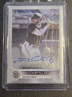 2022 Topps Chrome #RA-IC Ivan Castillo Rookie Autographs - Image 1