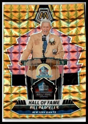 2024 Panini Mosaic #292 Bill Parcells Mosaic Reactive Yellow - Image 1