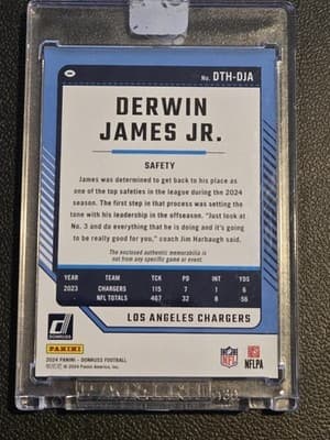 2024 Donruss #DTH-DJA Derwin James Jr. Donruss Threads - Thumbnail 2