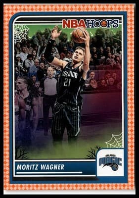 2023-24 Hoops Haunted Hoops #63 Moritz Wagner Orange - Image 1