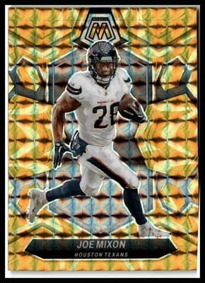 2024 Panini Mosaic #86 Joe Mixon Mosaic Reactive Yellow - Image 1