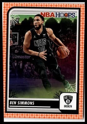 2023-24 Hoops Haunted Hoops #185 Ben Simmons Orange - Image 1