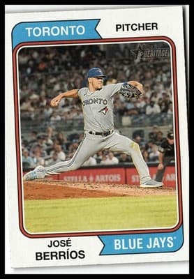 2023 Topps Heritage #60 José Berríos - Image 1