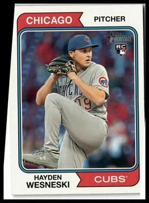2023 Topps Heritage #180 Hayden Wesneski - Image 1