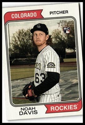 2023 Topps Heritage #155 Noah Davis - Image 1