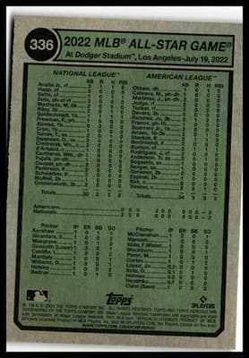 2023 Topps Heritage #336 Ronald Acuña Jr. / Aaron Judge AS - Thumbnail 2