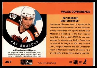 1990-91 Pro Set #357 Ray Bourque - Thumbnail 2