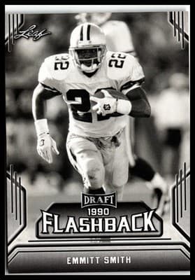 2019 Leaf Draft #06 Emmitt Smith Draft Flashback - Image 1