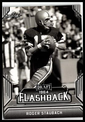 2019 Leaf Draft #09 Roger Staubach Draft Flashback - Image 1