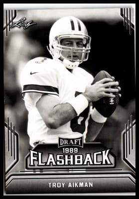2019 Leaf Draft #10 Troy Aikman Draft Flashback - Image 1
